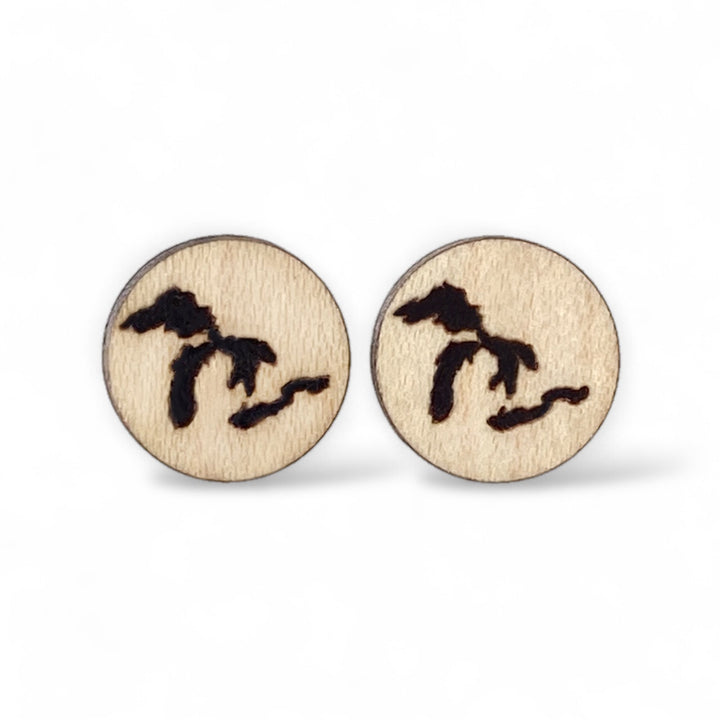 Great Lakes Wooden Post Earrings ***needs editing*** - Be Inspired UP