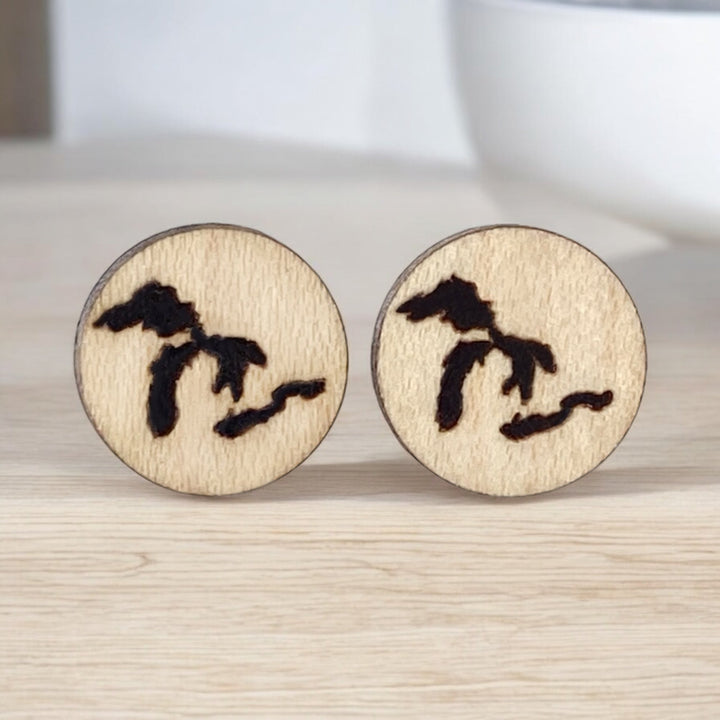 Great Lakes Wooden Post Earrings ***needs editing*** - Be Inspired UP