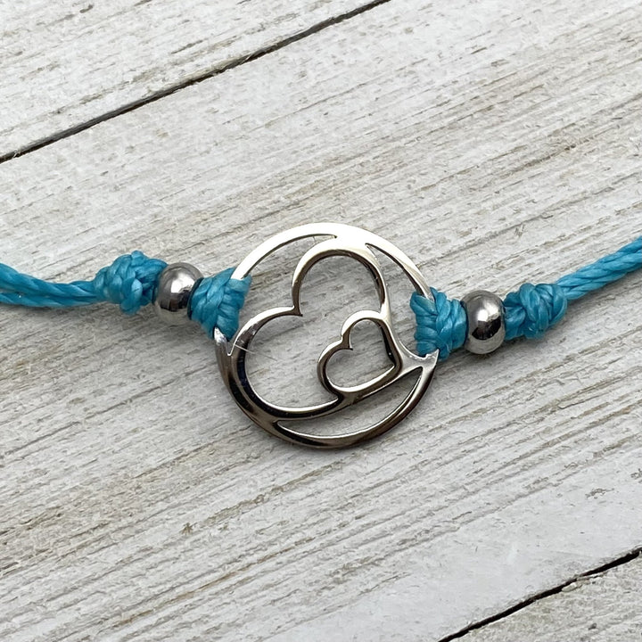 Hearts Embrace Pull Cord Bracelet - Be Inspired UP