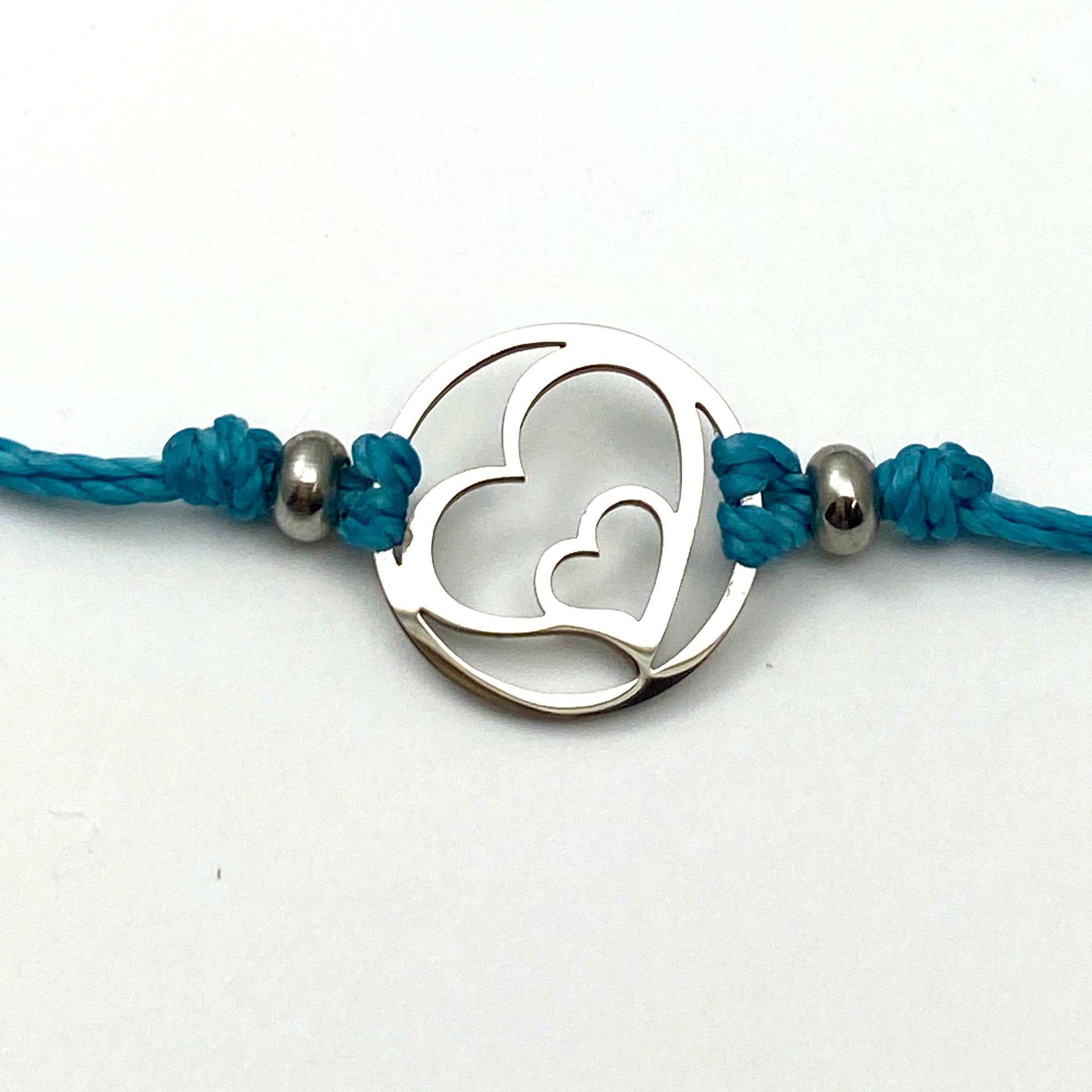 Heart pull deals cord bracelet