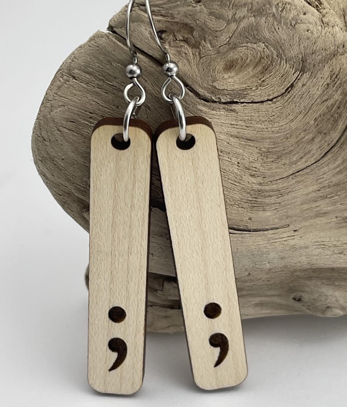 Semicolon earring on sale