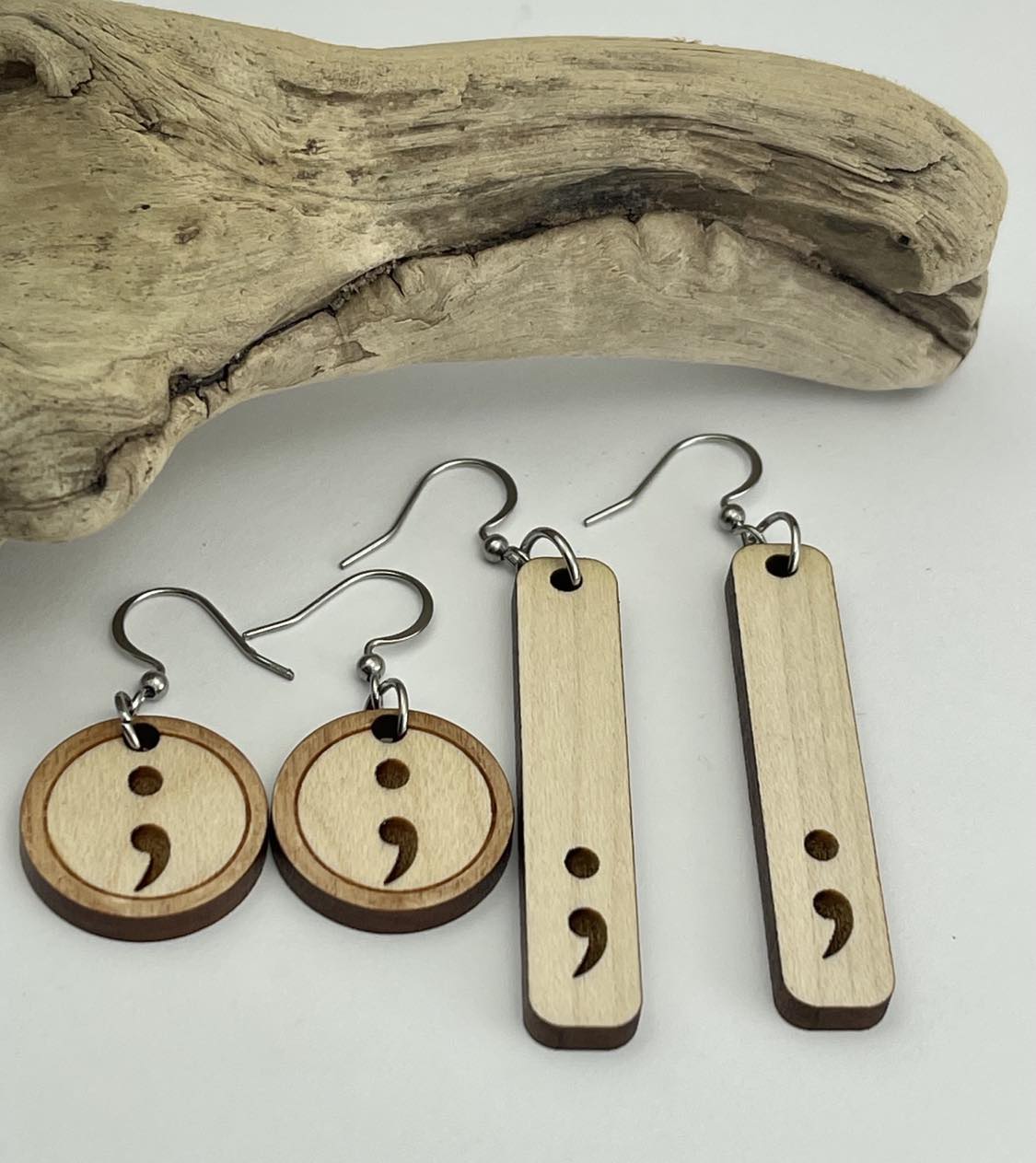 Semicolon earring on sale